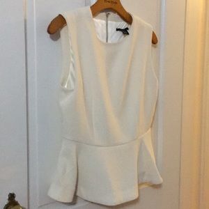 Ivory sleeveless top